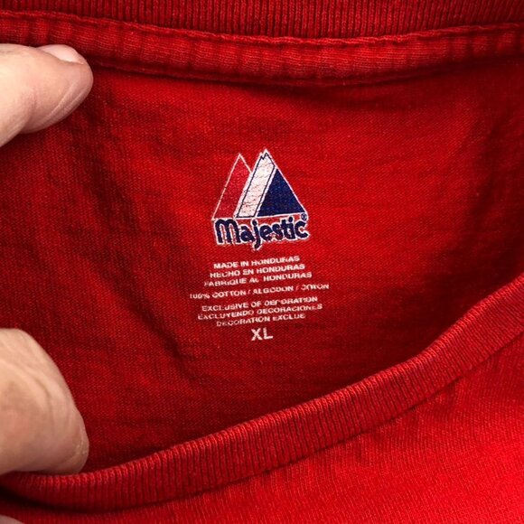 Washington Nationals Strasburg #37 T-Shirt XL Red Graphic Tee - Picture 3 of 11